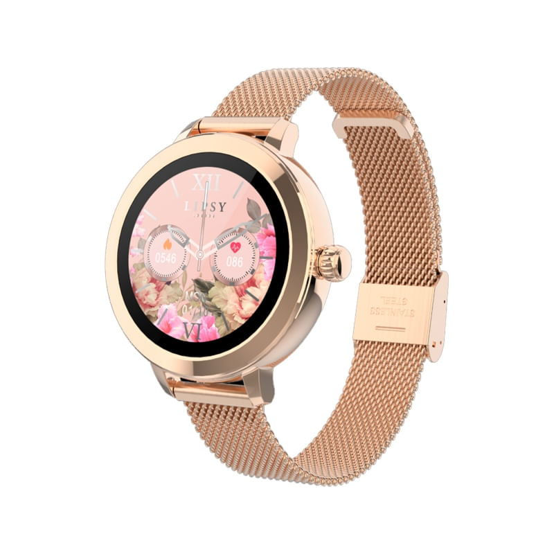 Smartwatch Tft Com Tela De Toque Completa Sb1155h Rosa