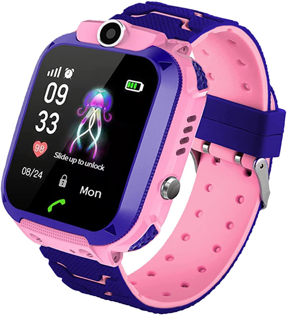 Smartwatch Infantil Ip67 Impermeável - Localizador De Relógios Inteligentes Lbs Com Bate-papo De Voz Sos Ajuda Relógios Câmera Digital Celul