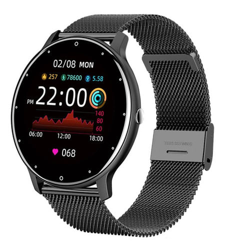 Smartwatch Lige Bw0223 1.28 Caja 45mm Preto Malla Preto D