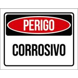 Kit 3 Placas Perigo Corrosivo 36x46