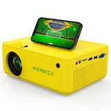 Projetor Portátil Wewatch 5500 Lumens 1024p Amarelo