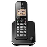 Panasonic Sistema de Telefone Sem Fio Expansivel com Display Retroiluminado Ambar e Bloco de Chamadas - 1 Aparelho - KX-TGC350B (preto)
