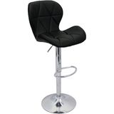 Banqueta Slim Estofada Giratória C/ Regulagem - Preto