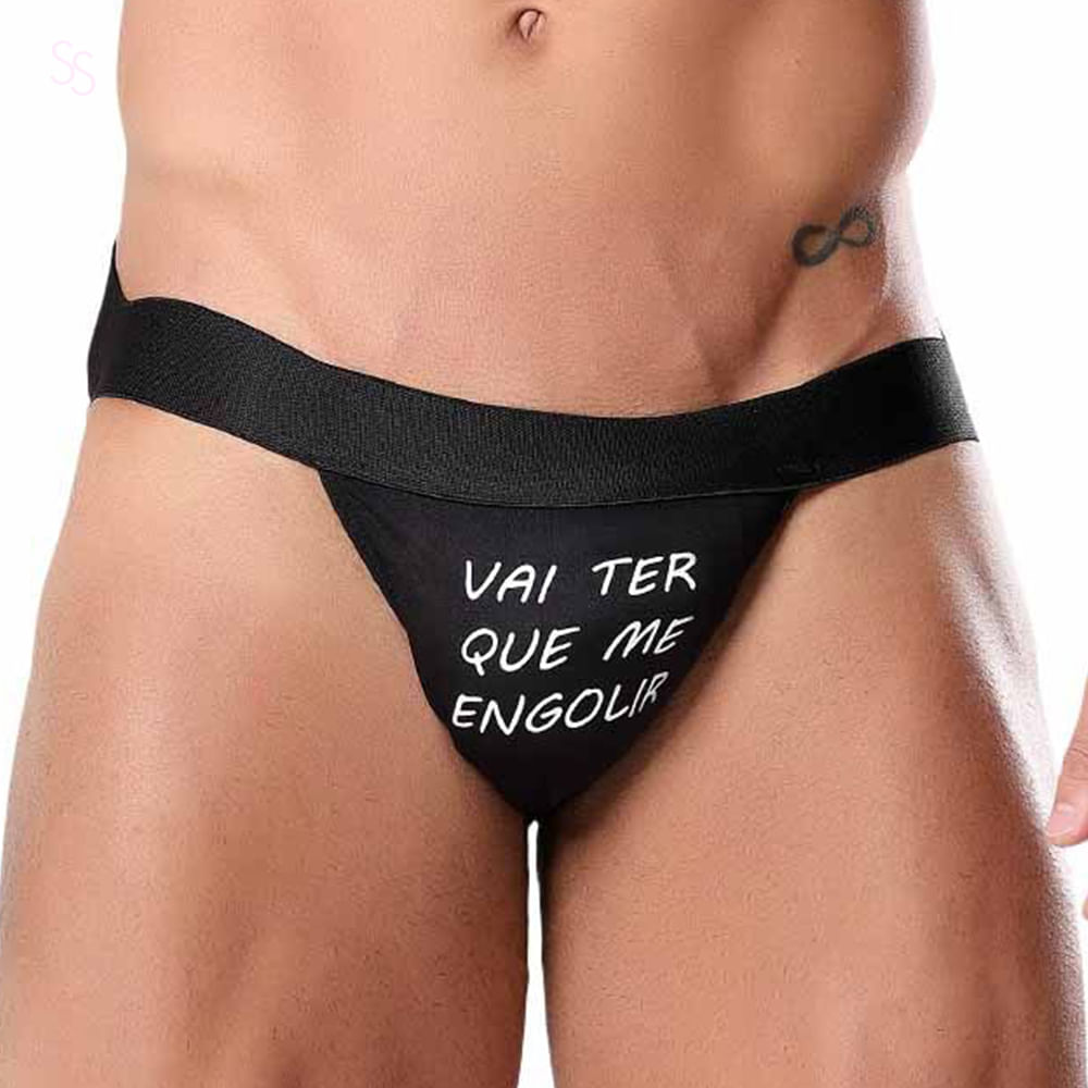 Cueca Jockstrap Bumbum Amostra Vai Ter Que Me Engolir