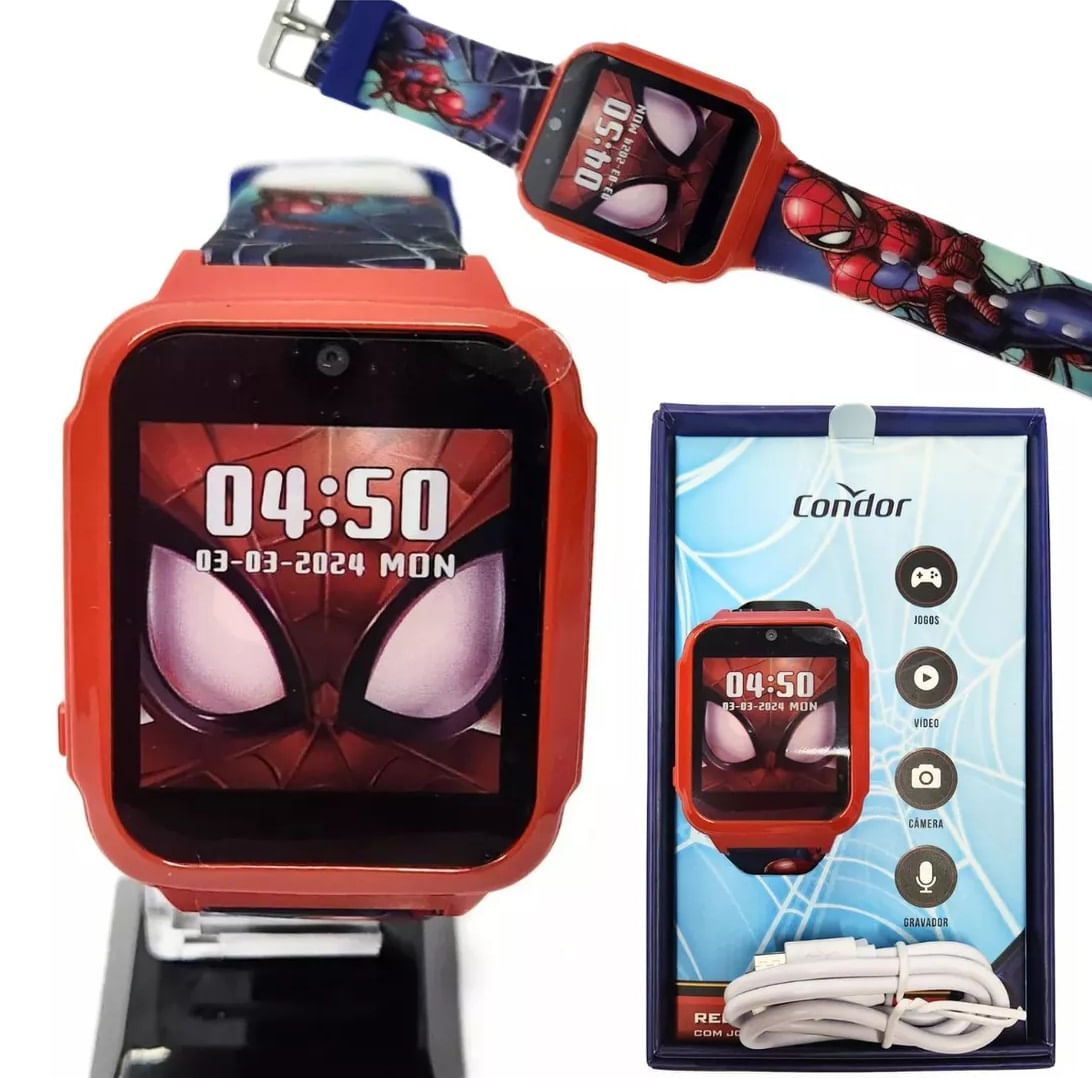 Relógio Interativo Smartwatch Infantil Condor C/jogos/câmera