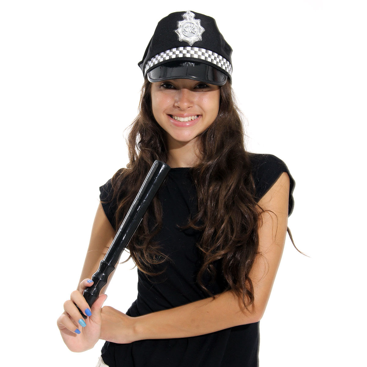 Cassetete Acessório De Policial Para Carnaval Abrakadabra