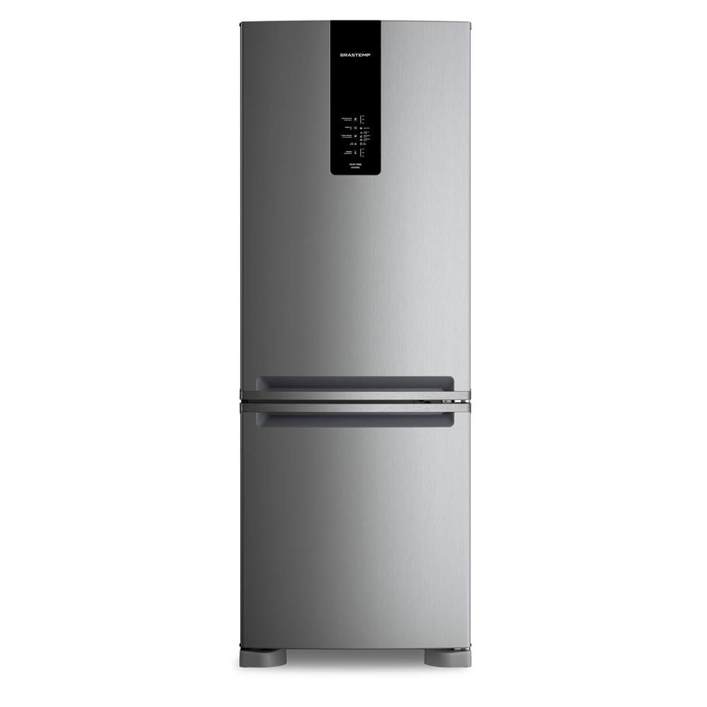 Geladeira Brastemp Frost Free Inverse A+++ 479 Litros Cor Inox Com Super Capacidade E Smart Flow - Bre58fk 220v