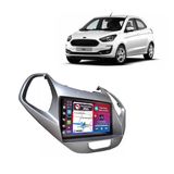 Kit Multimídia Ka 19 / 21 Mold Prata 7 Pol Carplay Androidauto Usb Bt Fm - 708br Roadstar