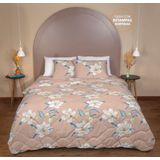 Edredon 100% Poliéster  Estampado Harmonia 1,40m X 2,10m - Solteiro