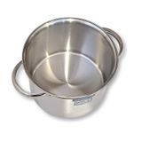 Pote Inox Grande 24cm 7,8l - Alça - Sem Tampa - Não Pode Ir No Fogo - Panela Caldeirão Tramontina