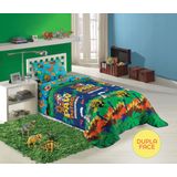 Edredon Dupla Face Solteiro Patrulha Canina Menino 1,40x2,10m Lepper