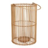 Lanterna De Chão Em Bambu Com Porta Vela 30 Cm Mart 18561