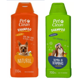 Kit Shampoo Natural + Shampoo Bomba Vitaminas Pet Clean Cães