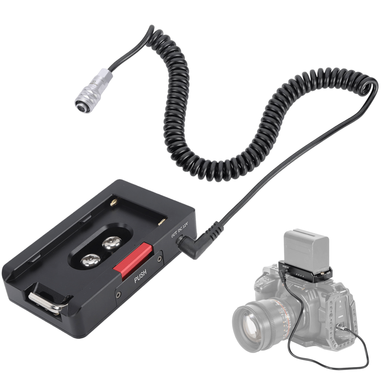 Plate Adaptador De Bateria Np-f Para Bmpcc 4k, 6k E 6k Pro