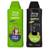 Kit Shampoo Pelos Escuros + Shampoo Bomba Vitamina Pet Clean