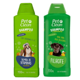 Kit Shampoo Filhote + Shampoo Bomba De Vitamina Pet Clean