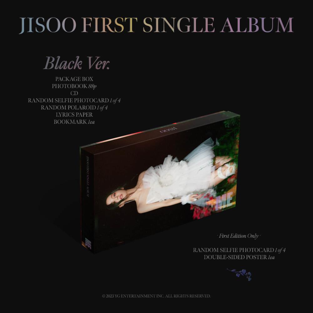Box Jisoo First Single Album Photobook (black) - Importado