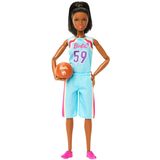 Boneca Barbie Feita Para Mexer Profissões Jogadora De Basquete Hkt74 Mattel