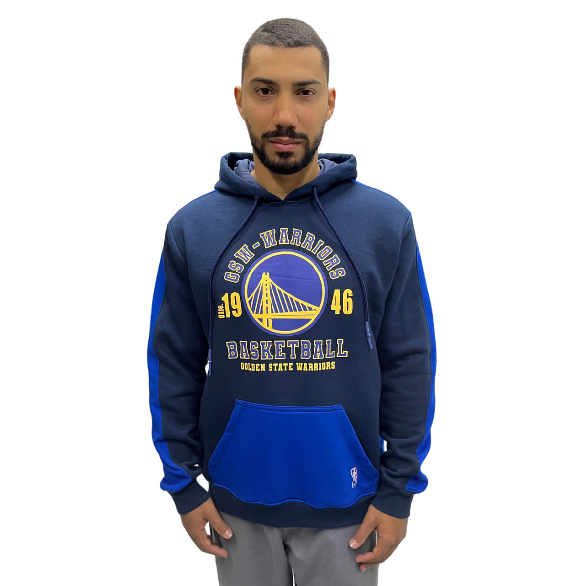 Blusa Moletom Nba Masculina Warriors Team Town Nb484 Original