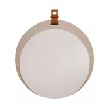 Espelheira Lua Para Decoração De Banheiro, Quarto, Sala, Escritório Mdf 60x60cm Cappuccino Mgm