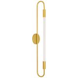 Arandela Plafon Parede Teto Sabre Tubular Quarto Dourado T8