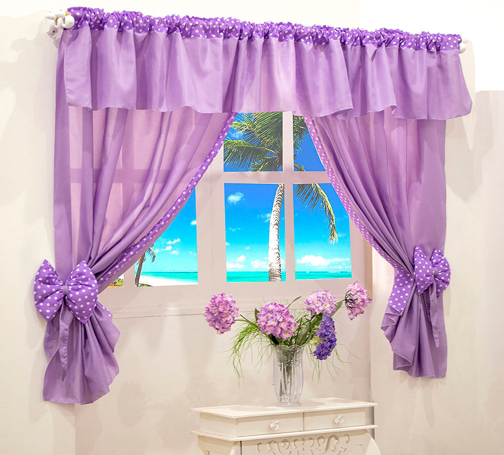 Cortina Microfibra Ursinha 2 X 1,7m Quarto Infantil Menina