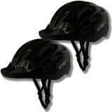 Capacete Atrio Kit 2 Unidades Ciclista 58cm Ajustavel Até 62cm Preto