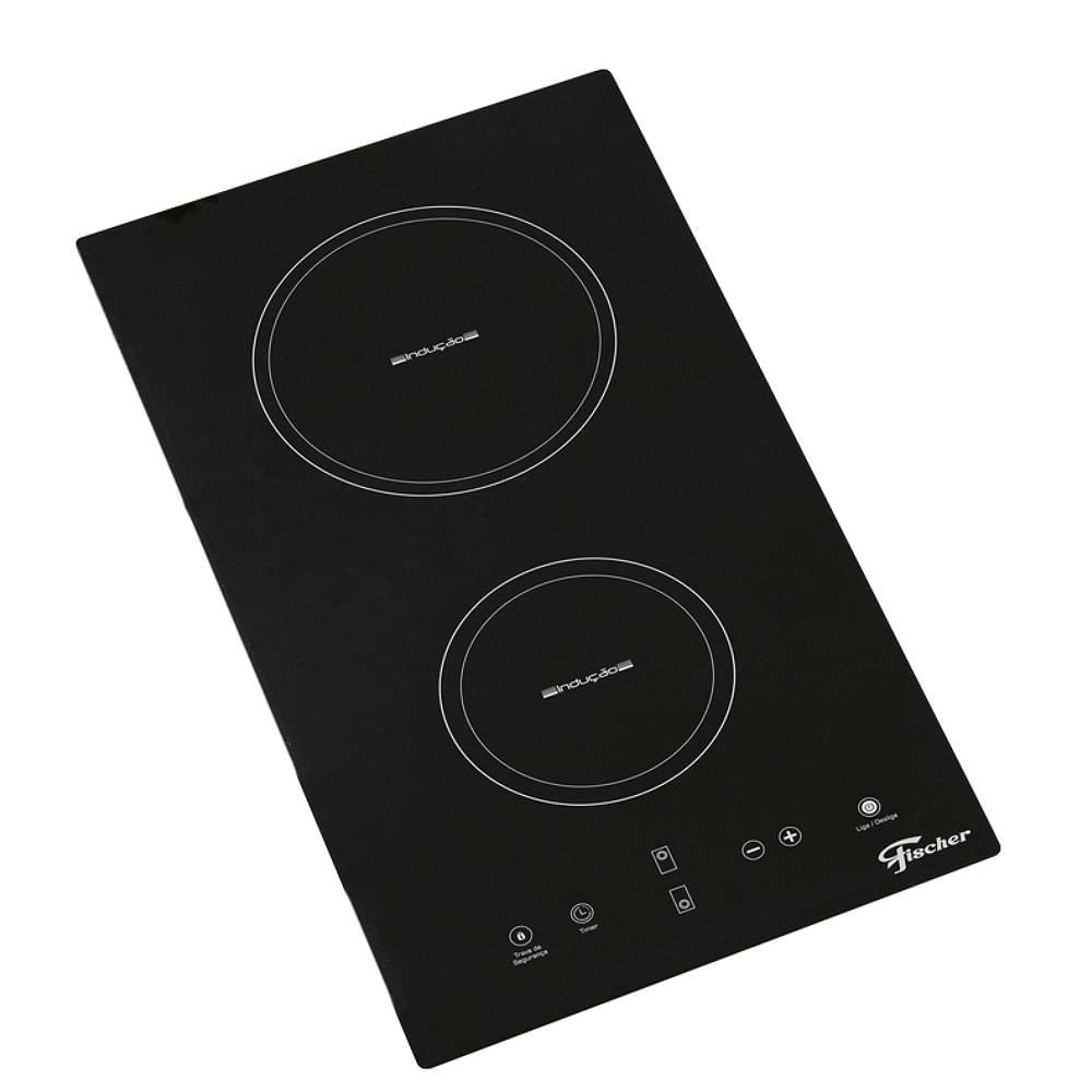 Cooktop 2 Bocas Fischer Vitrocerâmica 2q Indução Preto 220v