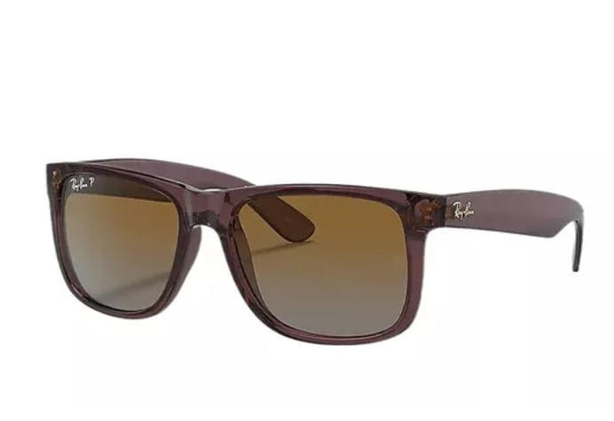 Óculos Ray Ban Justin Marrom 54mm Polarizado Original