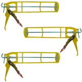 Pistola Plástica Aplicadora De Silicone Argacon Kit 3 Unidades