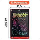 Lousa Mágica Tablet Infantil 12 Pol Digital Educativo Para Criança De Escrever E Desenhar Tela Lcd