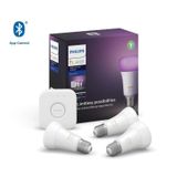 Kit Casa Inteligente Philips Hue 3 Lâmpadas - 9w Com Controle