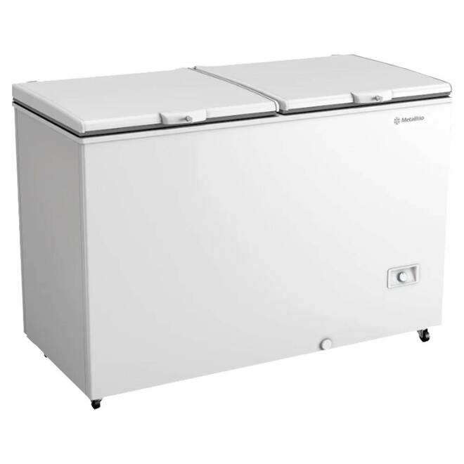 Freezer Horizontal Metalfrio 2 Portas 417l Da420if Tech Branco Bivolt