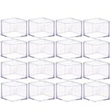 Organizador De Plástico Acrílico 7,3 X 7,3 X 5,45 Cm H1 16 Unidades Plasutil Ref.15433