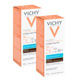 Kit 2 Vichy Capital Soleil Hydra-matte Fps 50 Cor 6.0 Com 30g