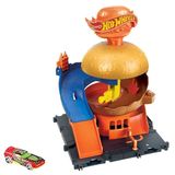 Playset Hot Wheels City Pista Drive Thru Do Hambúrguer - Mattel Mattel