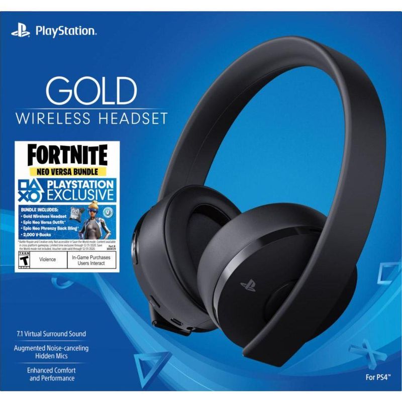 Fone de Ouvido Playstation New Gold Wirelles Sony