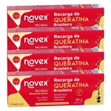 Kit Máscara Capilar Novex Recarga De Queratina 80g - 4 Unidades