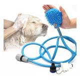 Mangueira Luva Para Banho Pet Ducha Pratica Chuveirinho Top Cor Azul