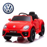 Mini Carro Elétrico Infantil Beetle Dune Branco Bw274br Importway - Vermelho