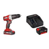 Parafusadeira Furadeira Bateria Te-cd18-2li-i 2b 2x2ah E 1 Kit Carregador Bivolt Com Bateria 18v 4,0 Vermelho