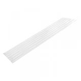 Kit Com 10 Telhas Policarbonato 244cm X 50cm Branco