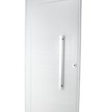 Porta Lambri Pivotante De Aluminio 227x115cm Com Puxador Reto Branco