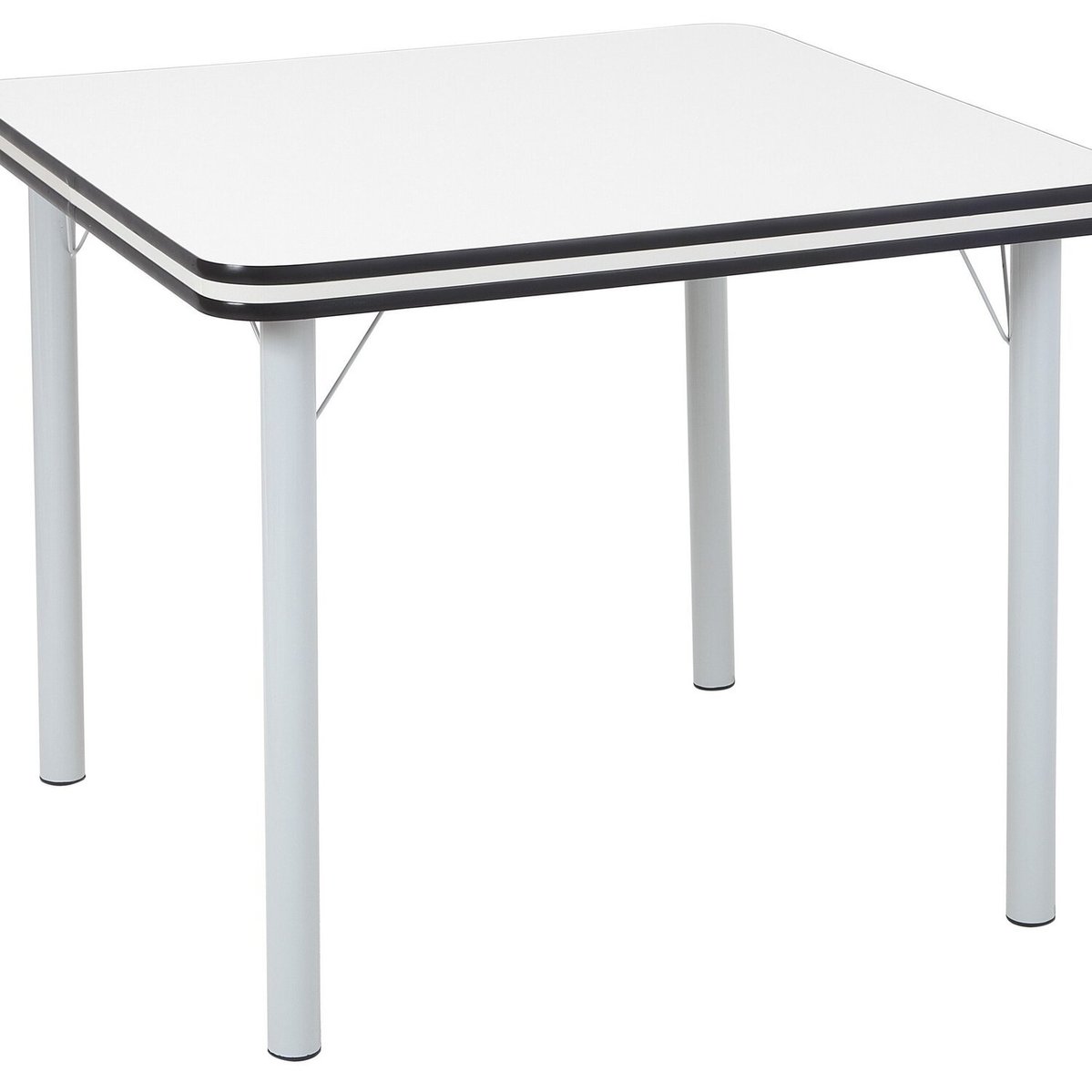 Mesa Para Sala De Jantar Gisele Estilo Clássico Branco/preto