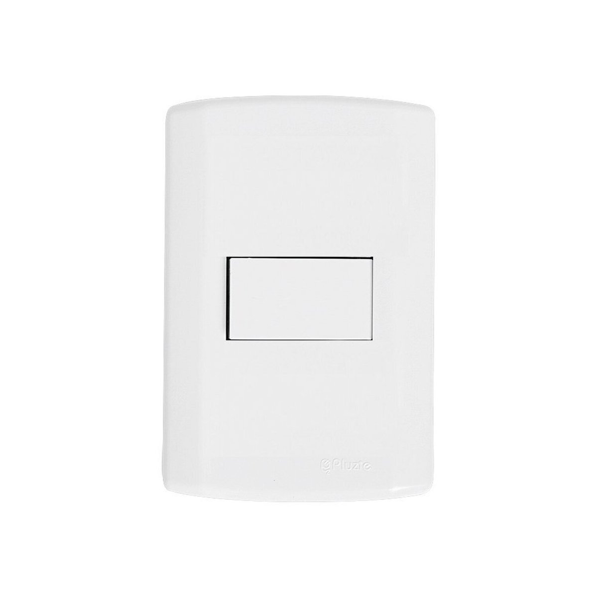 Interruptor De 1 Tecla Simples, Modular, Com Placa 4x2 E Suporte Branco