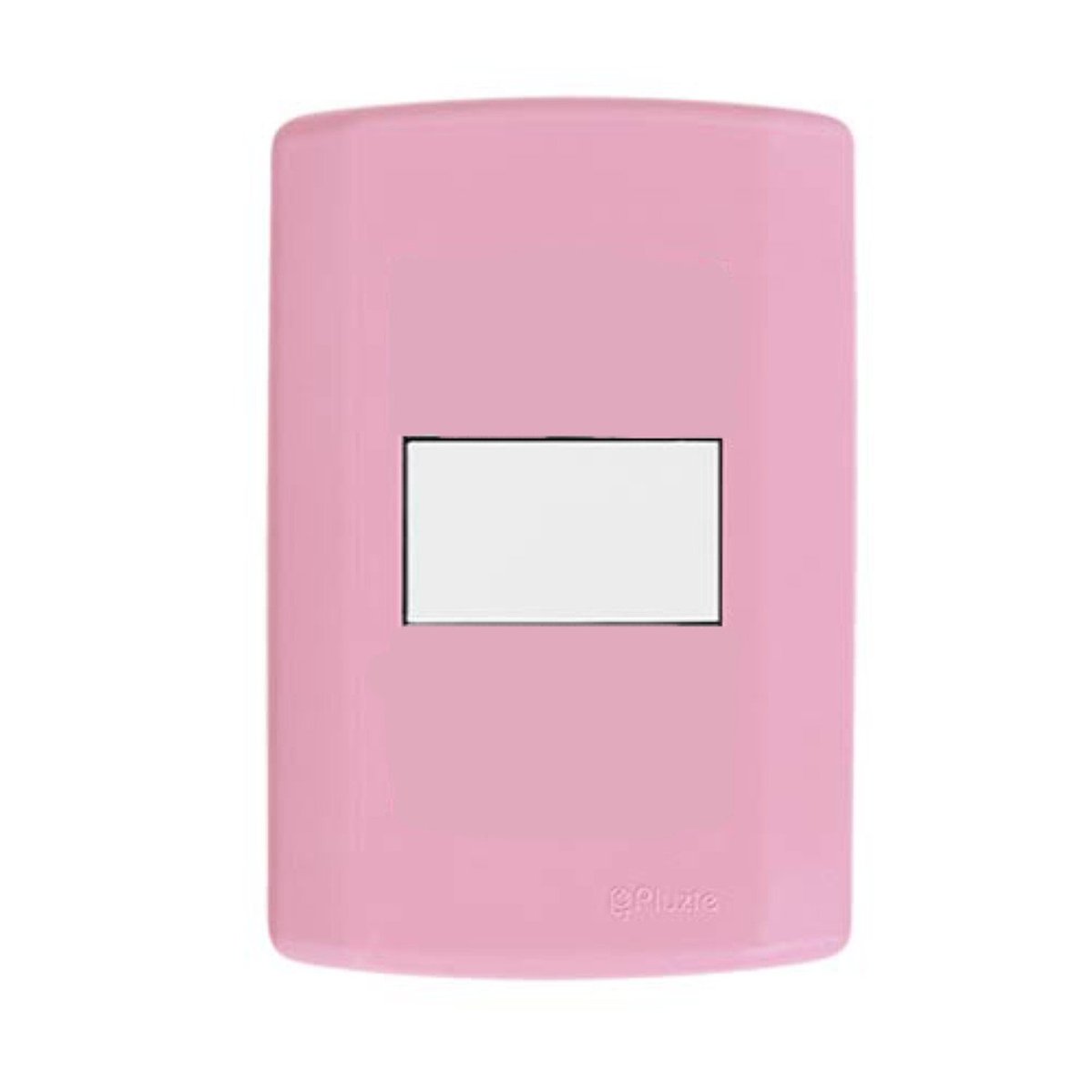 Interruptor De 1 Tecla Simples, Modular, Com Placa 4x2 E Suporte Rosa