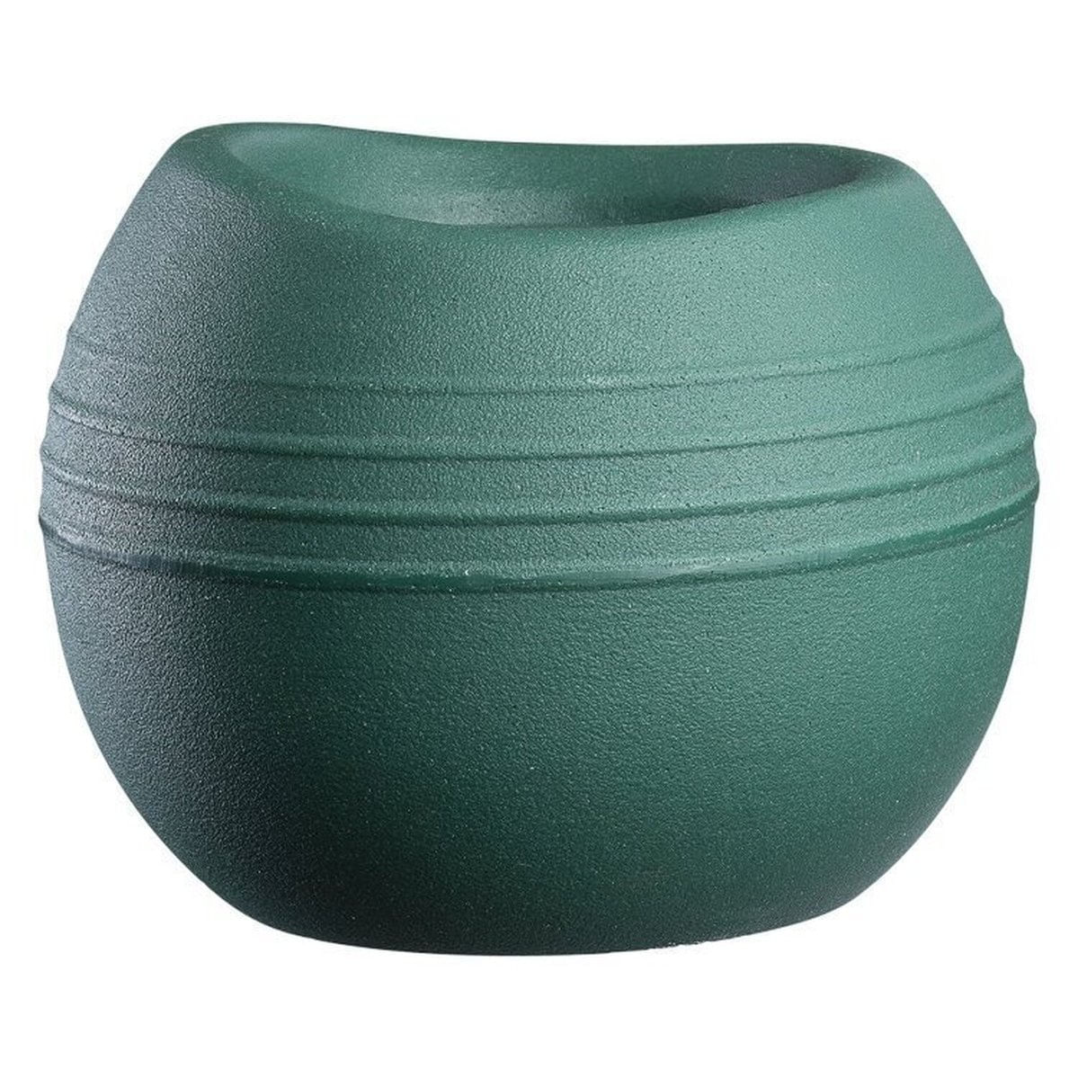 Conjunto De 5 Vasos Decorativo Para Plantas Búzios Verde Escuro Verde