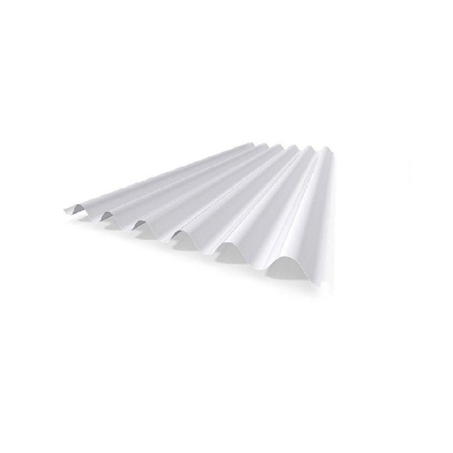 Kit Com 5 Telha Polipropileno 1,53 Cm X 1,10 Cm Branco