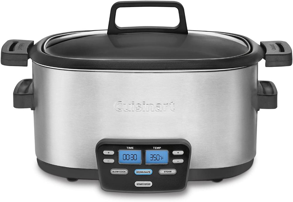 Cuisinart MSC-600 3-In-1 Cook Central 6-Quart Multi-Cooker: Slow Cooker, Brown/Saute, Steamer