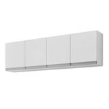 Armário Aereo 150cm 4 Portas Cozinha Andreia Branco Ajl
